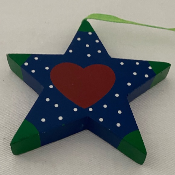 Vintage Wood Ornament Heart Star
Painted Two Sided Holiday year round decor 90s - Picture 8 of 8